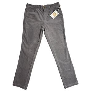 BNWT C & C California Vintage Wash Corduroy Gray Men's Pant Size 34 X 30
